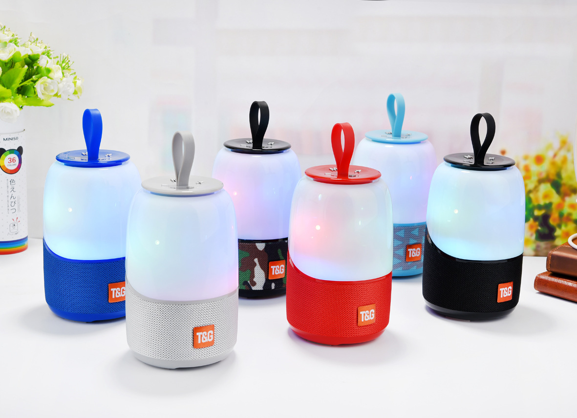 Φορητό Ασύρματο Ηχείο Bluetooth με LED Φωτισμό & FM Ραδιόφωνο - Portable Wireless Speaker